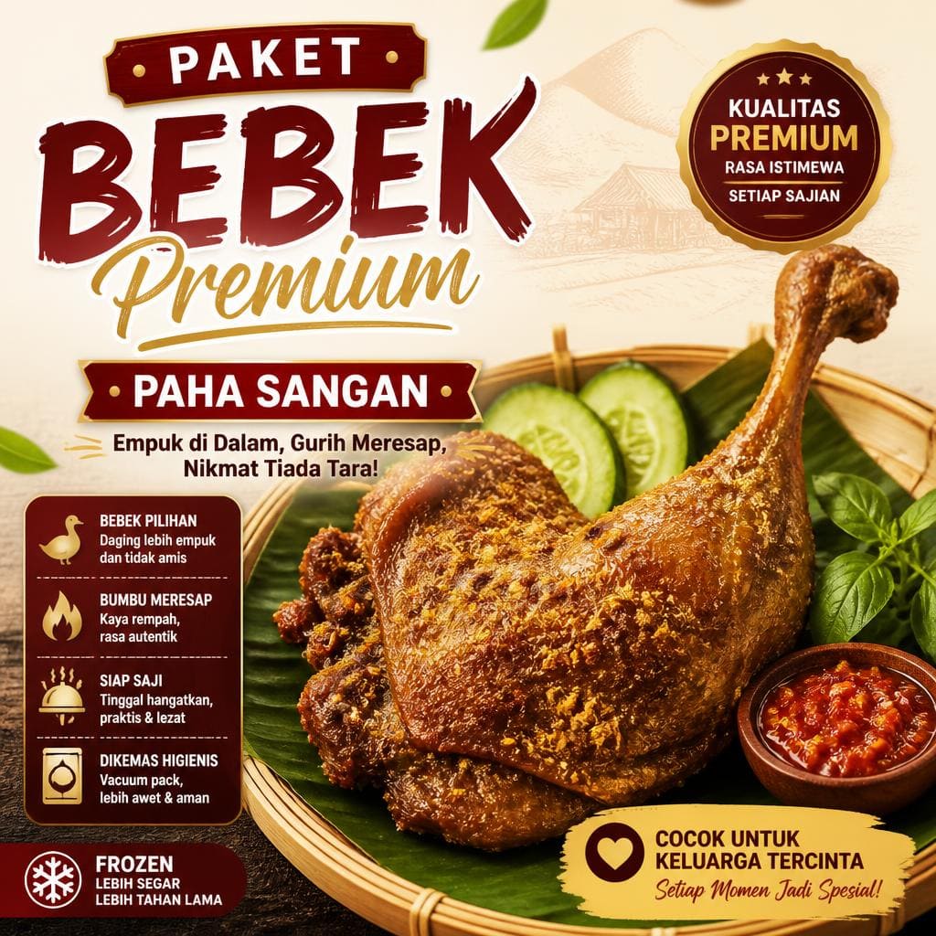 Paket Bebek Premium Paha Sangan